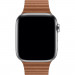 Apple Saddle Brown Leather Loop Large - оригинална кожена каишка за Apple Watch 42мм, 44мм, 45мм, Ultra 49мм (кафяв) 3