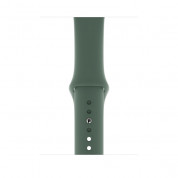 Apple Sport Band S/M & M/L - оригинална силиконова каишка за Apple Watch 42мм, 44мм (тъмнозелен)
