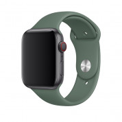 Apple Sport Band S/M & M/L - оригинална силиконова каишка за Apple Watch 38мм, 40мм (тъмнозелен)  1