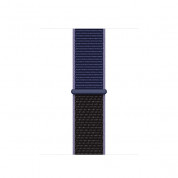 Apple Midnight Blue Sport Loop - оригинална текстилна каишка за Apple Watch 38мм, 40мм (тъмносин)