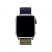 Apple Khaki Sport Loop - оригинална текстилна каишка за Apple Watch 38мм, 40мм (тъмнозелен) 2