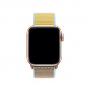 Apple Camel Sport Loop - оригинална текстилна каишка за Apple Watch 42мм, 44мм (бежов-жълт) 2