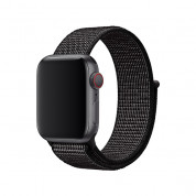 Apple Watch Nike Band Sport Loop - оригинална текстилна каишка за Apple Watch 38мм, 40мм, 41мм (черен)