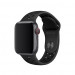 Apple Watch Nike Sport Band - оригинална силиконова каишка за Apple Watch 38мм, 40мм, 41мм (черен)  1