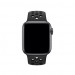 Apple Watch Nike Sport Band - оригинална силиконова каишка за Apple Watch 42мм, 44мм (черен) 3