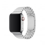 Apple Link Bracelet Band - оригинална стоманена каишка за Apple Watch 38мм, 40мм (сребрист)  1