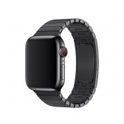 Apple Link Bracelet Band - оригинална стоманена каишка за Apple Watch 38мм, 40мм (черен)  1