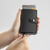 4smarts LAVAVIK Anti-RFID Wallet with Buckle - кожен портфейл с RFID защита (черен-карбон) 2