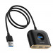Baseus USB-A Square Round Hub Adapter (CAHUB-AY01) - 4-портов USB хъб за компютри и лаптопи (100 см) (черен) 3