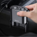 Baseus One to Two Car Charger - зарядно за кола с два USB изхода и удължител с два допълнителни извода за запалка (черен) 5