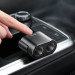 Baseus One to Two Car Charger - зарядно за кола с два USB изхода и удължител с два допълнителни извода за запалка (черен) 3