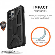 Urban Armor Gear Monarch Case - удароустойчив хибриден кейс за iPhone 11 Pro (черен) 6