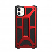 Urban Armor Gear Monarch Case - удароустойчив хибриден кейс за iPhone 11 (червен) 2