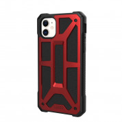 Urban Armor Gear Monarch Case - удароустойчив хибриден кейс за iPhone 11 (червен) 1