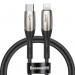 Baseus Horizontal USB-C to Lightning Cable (CATLSP-01) - USB-C към Lightning кабел за Apple устройства с Lightning порт (100 см) (черен) 1