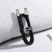 Baseus Horizontal USB-C to Lightning Cable (CATLSP-01) - USB-C към Lightning кабел за Apple устройства с Lightning порт (100 см) (черен) 5