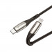 Baseus Horizontal USB-C to Lightning Cable (CATLSP-01) - USB-C към Lightning кабел за Apple устройства с Lightning порт (100 см) (черен) 3