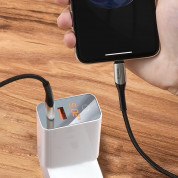 Baseus Horizontal USB-C to Lightning Cable (CATLSP-01) - USB-C към Lightning кабел за Apple устройства с Lightning порт (100 см) (черен) 4