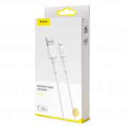 Baseus Mini Lightning USB Cable - Lightning USB кабел за iPhone, iPad и iPod с Lightning (100 см) (бял) 4