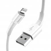 Baseus Mini Lightning USB Cable - Lightning USB кабел за iPhone, iPad и iPod с Lightning (100 см) (бял) 1