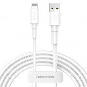 Baseus Mini Lightning USB Cable - Lightning USB кабел за iPhone, iPad и iPod с Lightning (100 см) (бял)