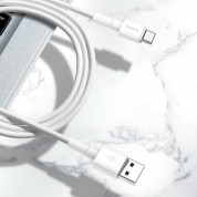 Baseus Mini USB-C Cable - USB-C кабел за устройства с USB-C порт (100 см) (бял) 2