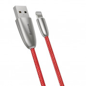 Baseus Torch Lightning USB Cable - Lightning USB кабел за Apple устройства с Lightning порт (100 см) (червен) 2