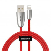 Baseus Torch Lightning USB Cable - Lightning USB кабел за Apple устройства с Lightning порт (100 см) (червен)