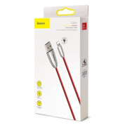 Baseus Torch Lightning USB Cable - Lightning USB кабел за Apple устройства с Lightning порт (100 см) (червен) 5