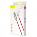 Baseus Torch Lightning USB Cable - Lightning USB кабел за Apple устройства с Lightning порт (100 см) (червен) 6