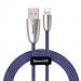 Baseus Torch Lightning USB Cable - Lightning USB кабел за Apple устройства с Lightning порт (100 см) (син) 1