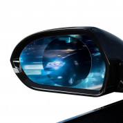 Baseus 0.15mm Rainproof Film for Car Rear-View Mirror - водооблъскващи лепенки за страничните огледала на вашия автомобил (2 броя, кръгли, 80 х 80 мм) 2