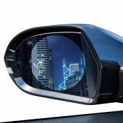 Baseus 0.15mm Rainproof Film for Car Rear-View Mirror - водооблъскващи лепенки за страничните огледала на вашия автомобил (2 броя, кръгли, 80 х 80 мм) 1