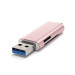 Satechi USB-C Card Reader USB 3.0 - четец за microSD и SD карти памет за мобилни устройства (розово злато) 3