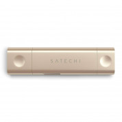 Satechi USB-C Card Reader USB 3.0 - четец за microSD и SD карти памет за мобилни устройства (златист) 3