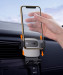Baseus Cube Gravity Car Vent Mount (SUYL-FK01) - поставка за радиатора на кола за смартфони с дисплеи до 6.6 инча (черна) 9