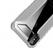 Baseus Michelin Case - удароустойчив хибриден кейс за iPhone XS, iPhone X (сив) 4
