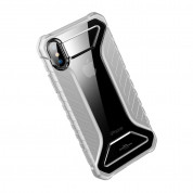 Baseus Michelin Case - удароустойчив хибриден кейс за iPhone XS, iPhone X (сив)