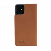 JT Berlin BookCase Tegel Case - хоризонтален кожен (естествена кожа) калъф тип портфейл за iPhone 11 (кафяв) 3