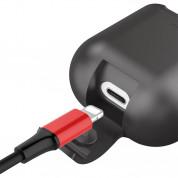 Baseus Airpods Silicone Wireless Charging Case - силиконов калъф с възможност за безжично зареждане за Apple Airpods & Apple Airpods 2 (черен) 6