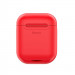 Baseus Airpods Silicone Wireless Charging Case - силиконов калъф с възможност за безжично зареждане за Apple Airpods & Apple Airpods 2 (червен) 2