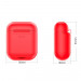 Baseus Airpods Silicone Wireless Charging Case - силиконов калъф с възможност за безжично зареждане за Apple Airpods & Apple Airpods 2 (червен) 6