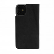 JT Berlin BookCase Tegel Case - хоризонтален кожен (естествена кожа) калъф тип портфейл за iPhone 11 (черен) 3