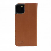 JT Berlin BookCase Tegel Case - хоризонтален кожен (естествена кожа) калъф тип портфейл за iPhone 11 Pro Max (кафяв) 3