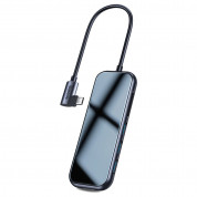 Baseus USB-C Mirror Series Hub (CAHUB-CZ0G) - мултифункционален хъб за свързване на допълнителна периферия за устройства с USB-C (тъмносив)