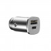 Baseus Dual USB & USB-C QC 3.0 Car Charger 30W CCALL-AS0S - зарядно за кола с USB и USB-C изходи и технология за бързо зареждане (сребрист) 1