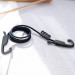 Baseus Multi Purpose Elastic Clothesline - здраво еластично въже с различни възможности за използване (черен) 7