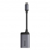 Baseus Enjoyment USB-C to Mini DisplayPort + USB-C PD Hub - USB-C хъб за свързване от USB-C към Mini DisplayPort и USB-C PD порт (тъмносив) 3