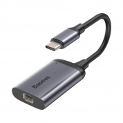Baseus Enjoyment USB-C to Mini DisplayPort + USB-C PD Hub - USB-C хъб за свързване от USB-C към Mini DisplayPort и USB-C PD порт (тъмносив) 1