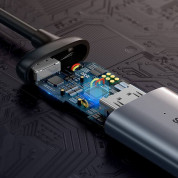 Baseus Enjoyment USB-C to VGA Adapter - USB-C адаптер за свързване от USB-C към VGA (тъмносив) 4